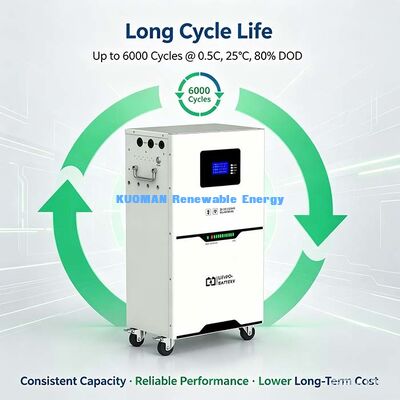 5,12 kWh 51,2 V 100 Ah Lithium-Eisenphosphat-Batterie für netzunabhängige Solarenergiespeicherung